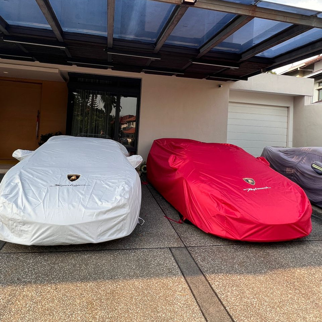 Lamborghini Huracán — Red & Light Grey Cover