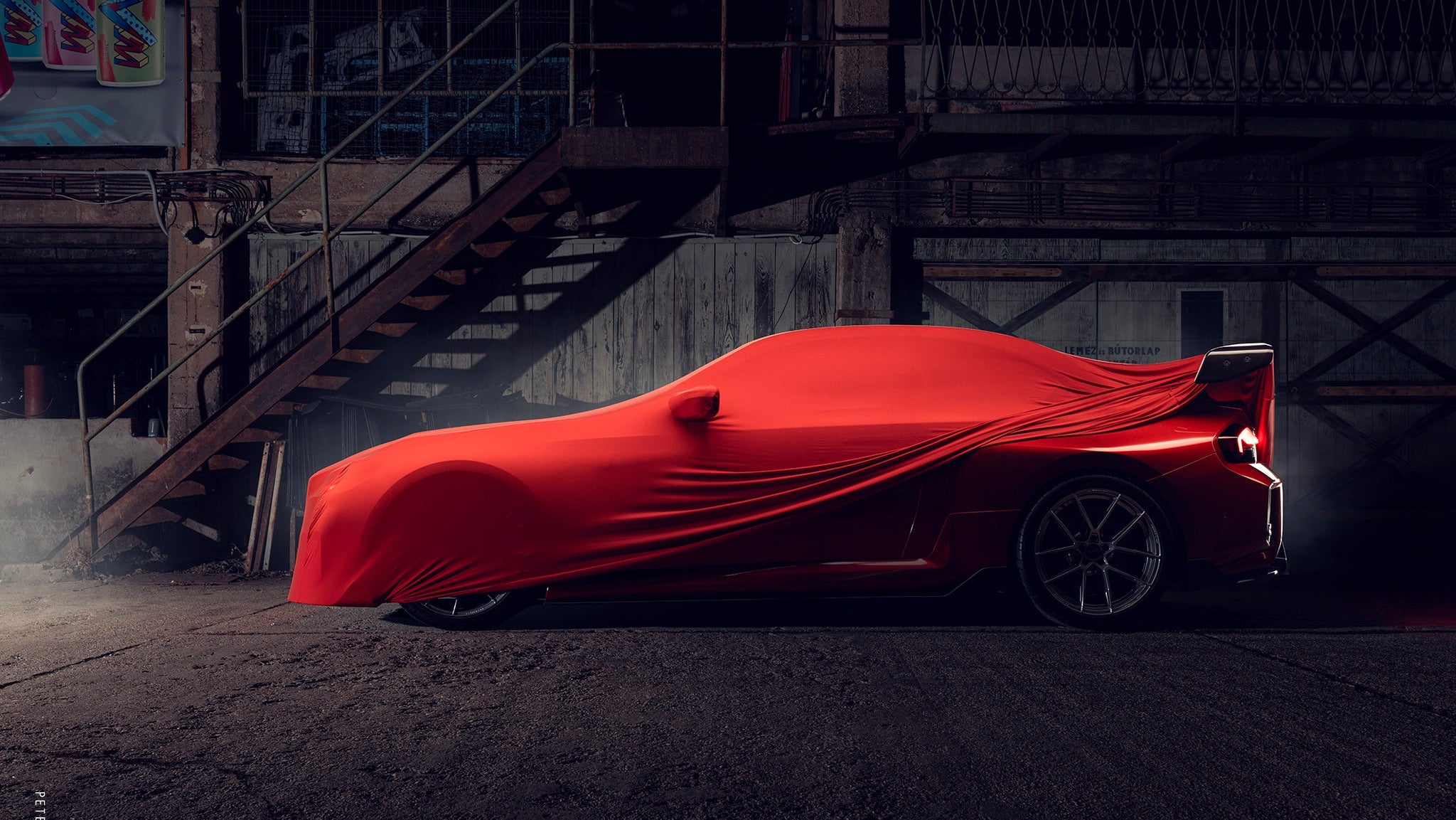 red indoor bmw m2 car cover