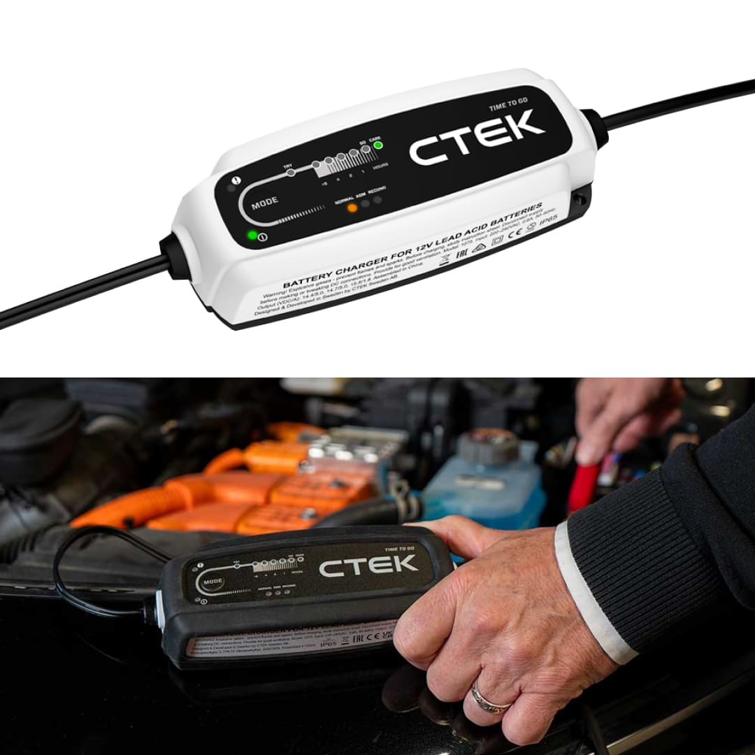 CTEK CT5 TIME TO GO Battery Charger and Maintainer