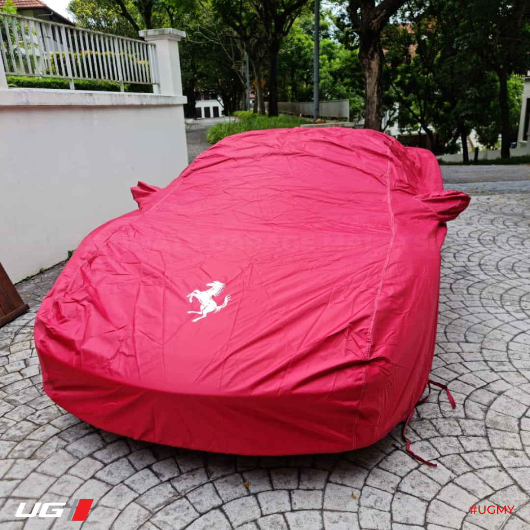 XXqccz Volle autoabdeckung kompatibel mit Ferrari laferrari monidial  Portofino Roma, wasserdichtes Wetter car Tarpaulin Outdoor Auto  fahrzeugabdeckung Auto haube: : Auto & Motorrad