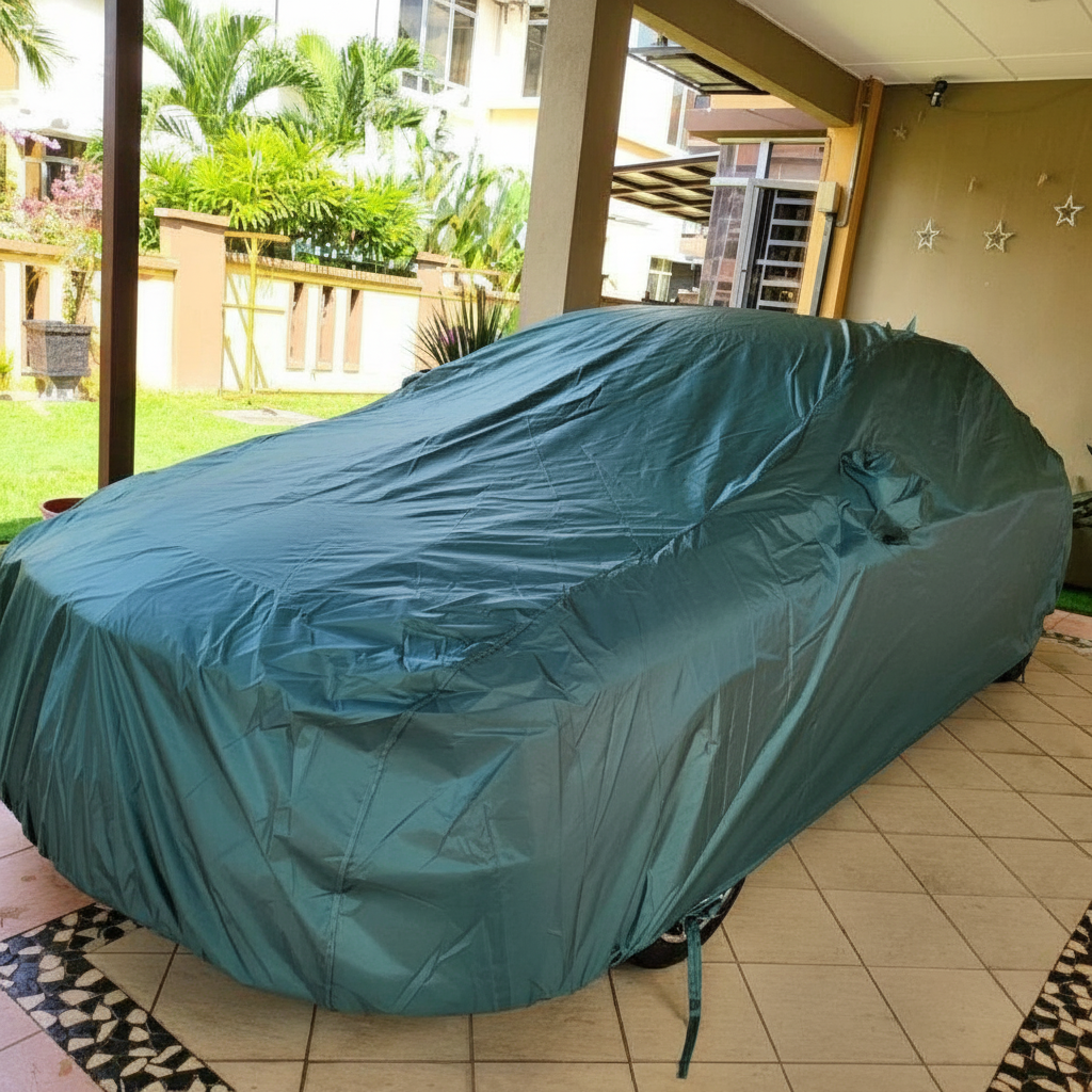 Green/Teal Outdoor Car Cover - Product Variant