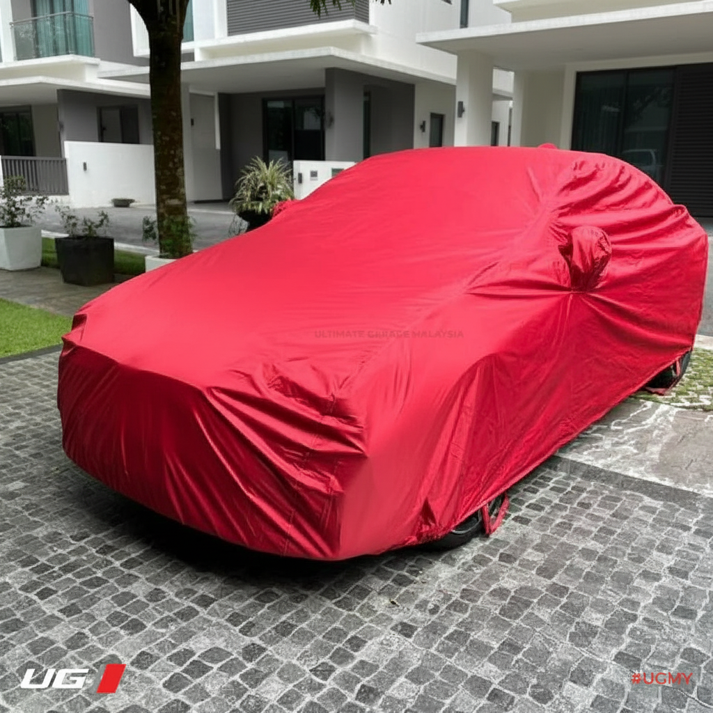 Red Outdoor Car Cover - No Logo, Product Variant