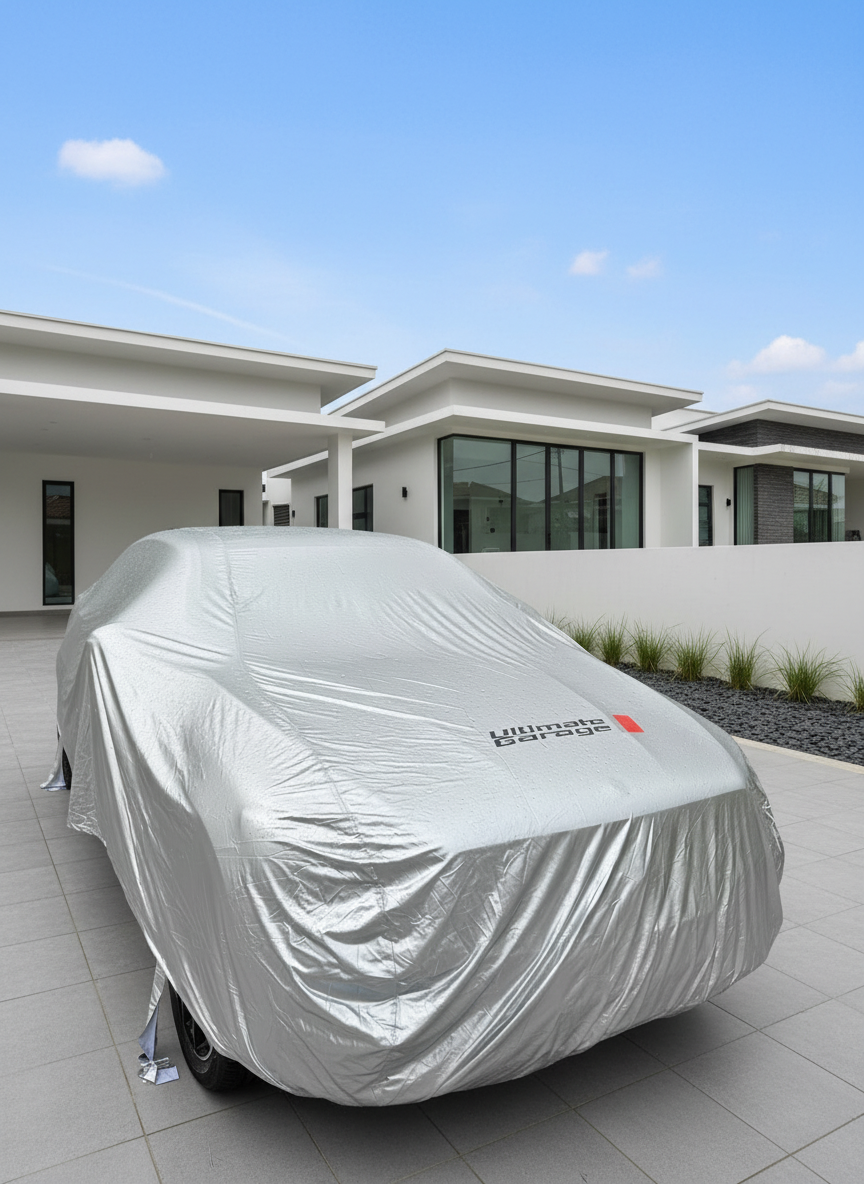 Silver Outdoor Car Cover - Product Variant
