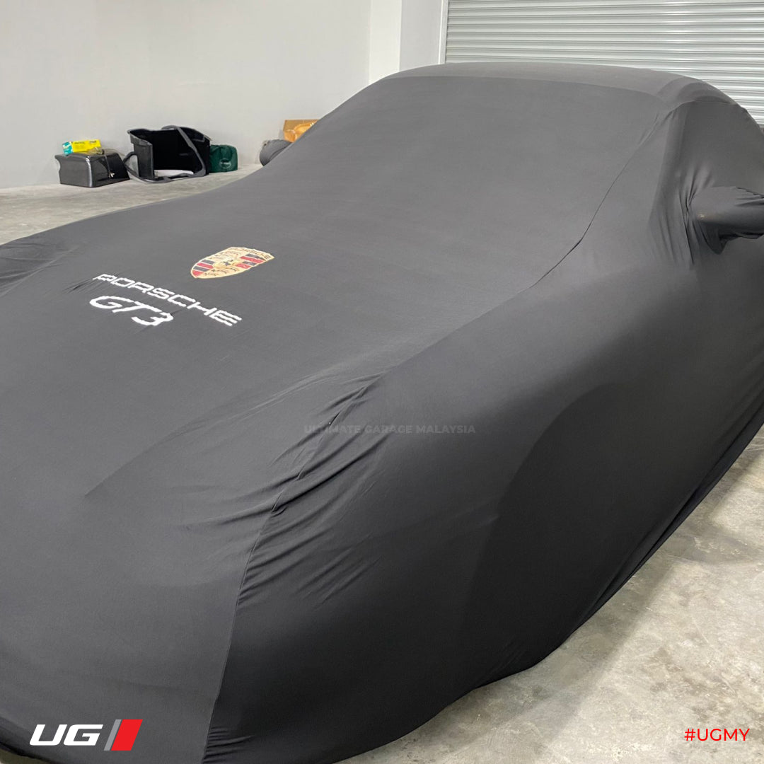 Car Cover, Indoor, 718 Cayman GT4RS (982) Weissach, Black. Porsche Centre  Doncaster Shop